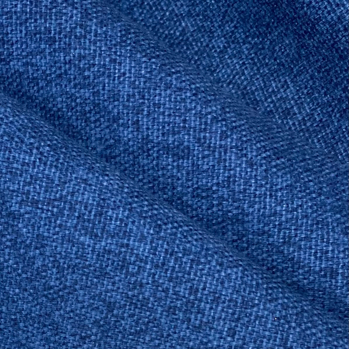 Printed Cotton Denim Look - Blue