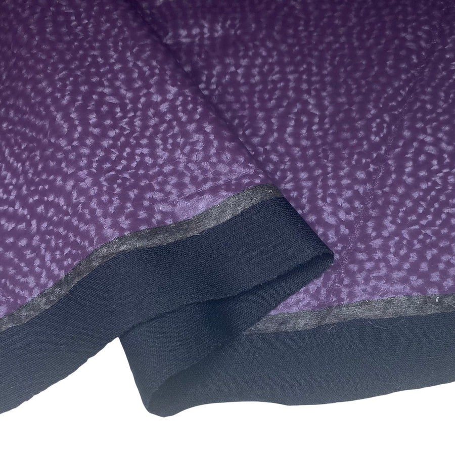 Textured Stretch Vinyl - 56” - Purple/Black