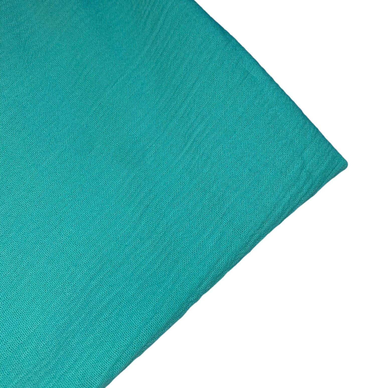 Crinkled Cotton - Clear Jade · King Textiles