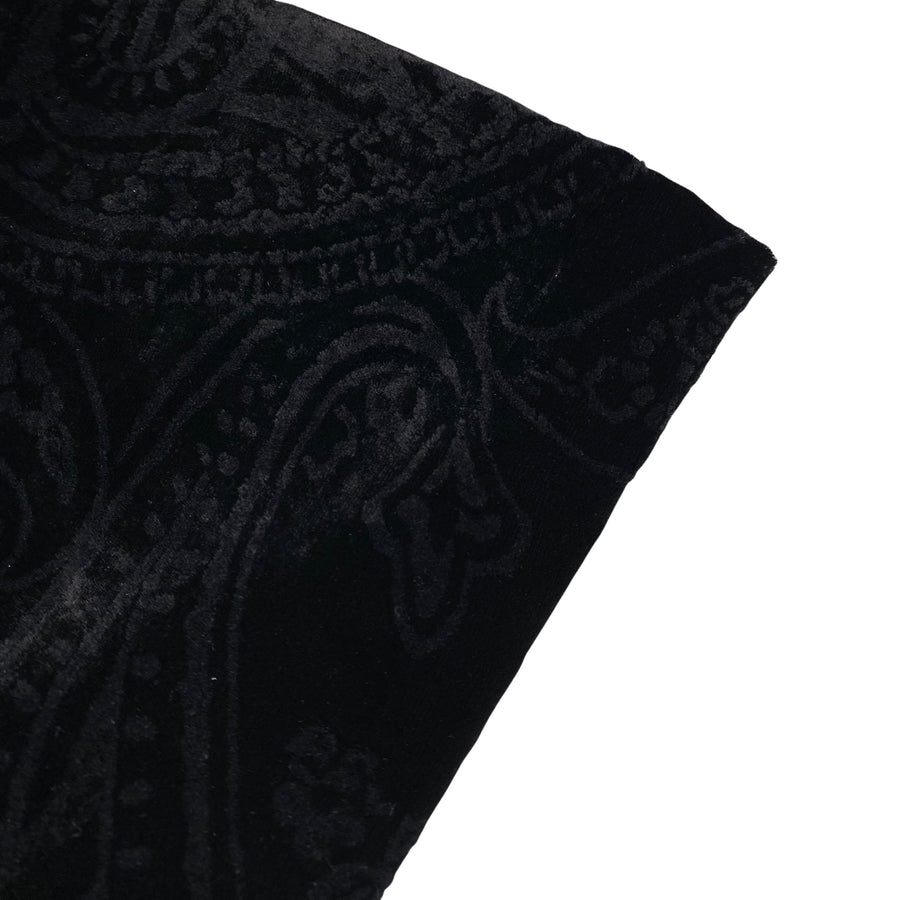 Paisley Silk Velvet - Black