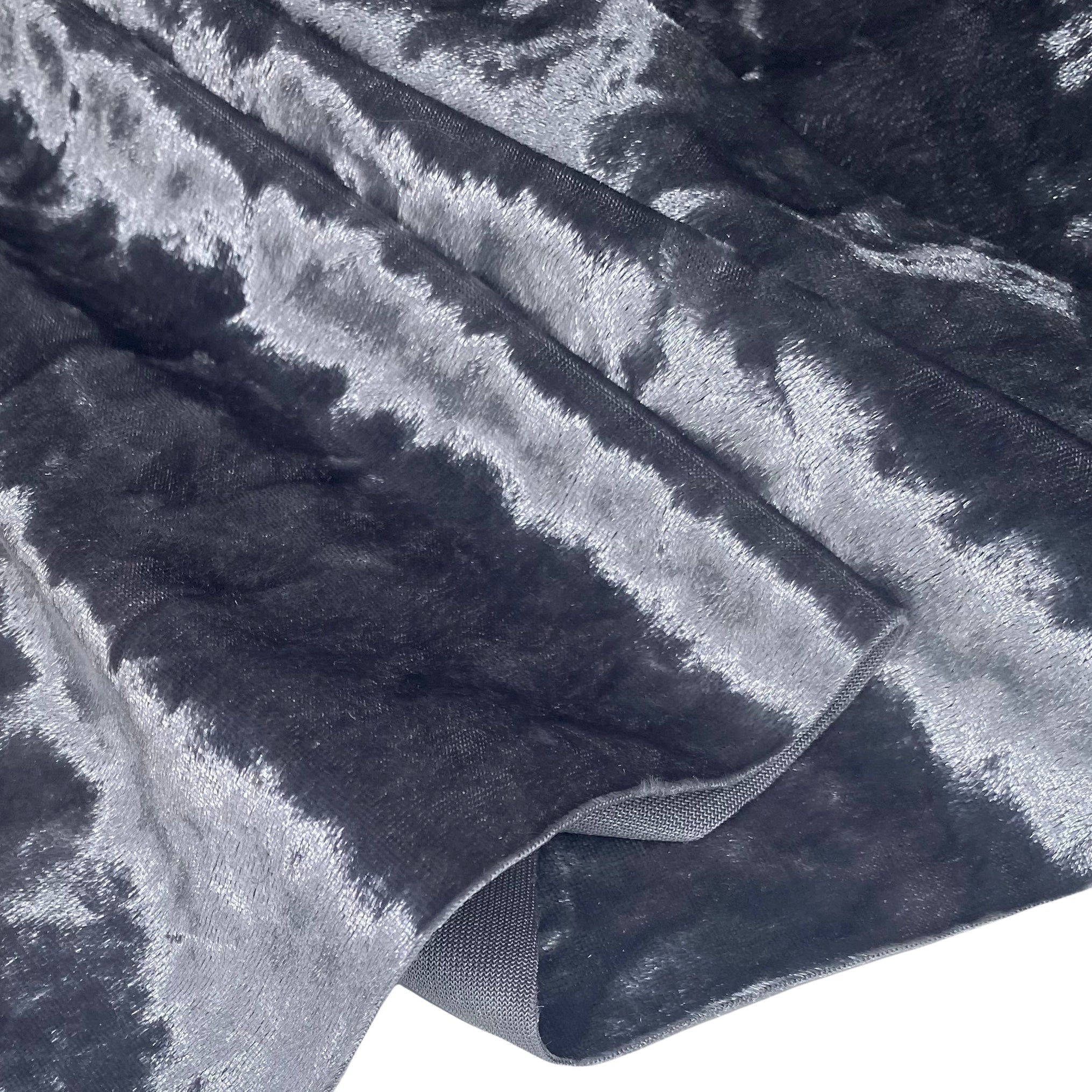 Crushed Stretch Velvet - Silver