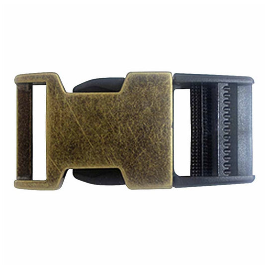 Parachute Clip - 25mm (1”) - Black/Antique Brass