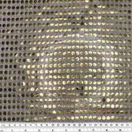 Faux Sequin Large Shiny Confetti Dot Knit - 46” - Gold/Black