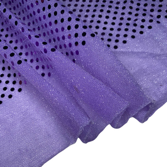 Faux Sequin Shiny Confetti Dot Knit - 44” - Lavender