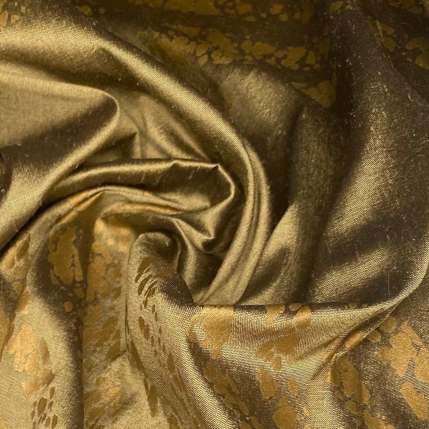 Striped Silk Shantung - Gold