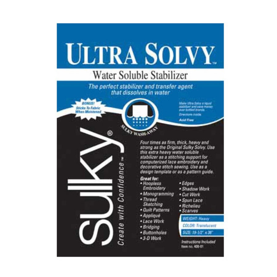 Water Soluble Stabilizer - White - 20”x36”