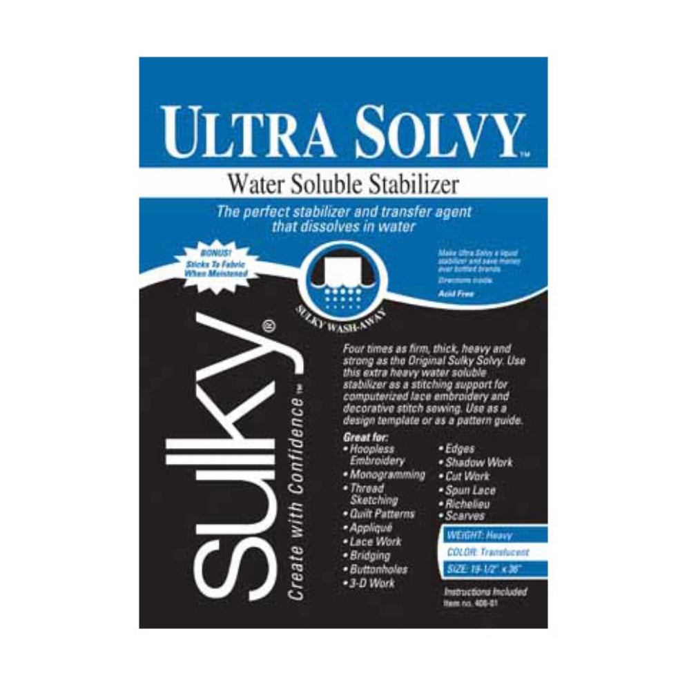 Water Soluble Stabilizer - White - 20”x36”