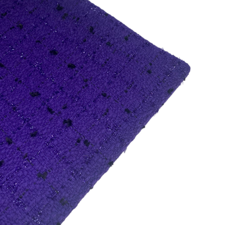 Polyester/Rayon Boucle - Purple/Black