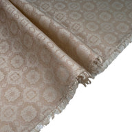 Polyester Satin Brocade - Beige/Ivory