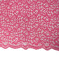 Floral Corded Lace with Scalloped Edges - Pink