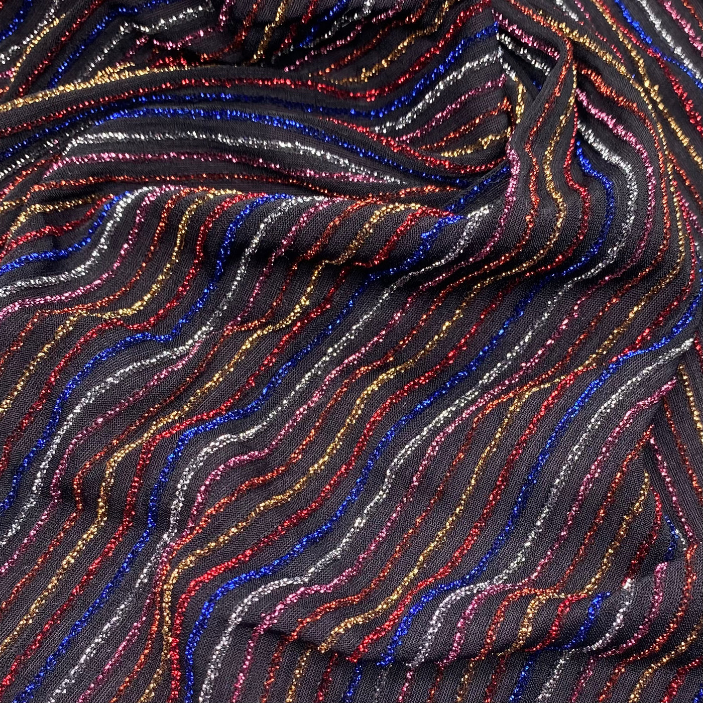 Metallic Striped Knit