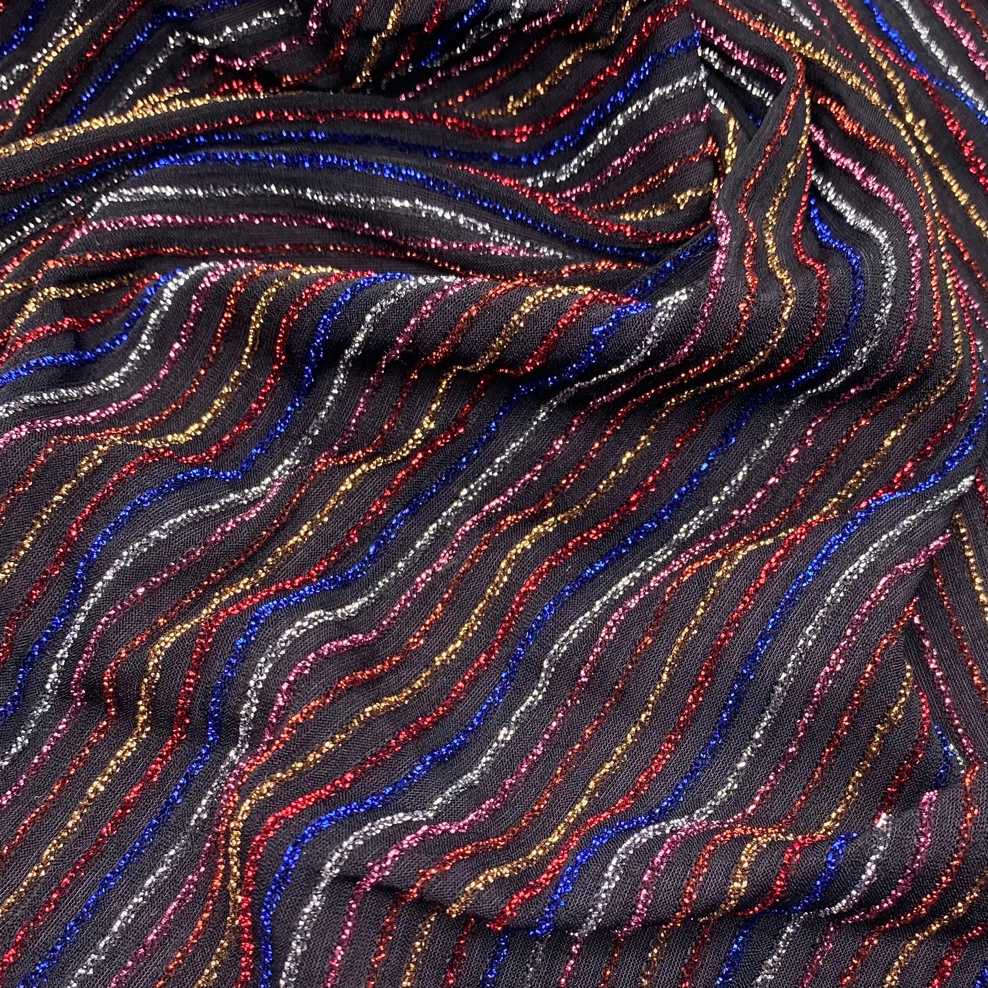 Metallic Striped Knit
