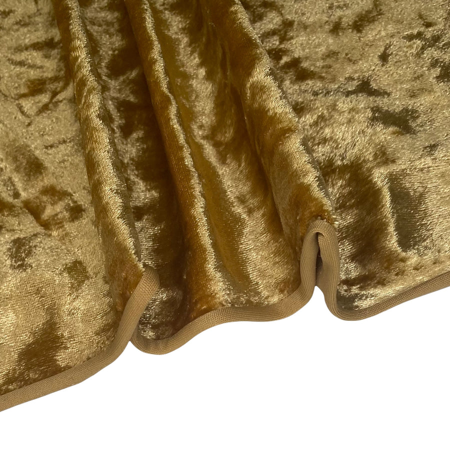 Crushed Stretch Velvet - Gold