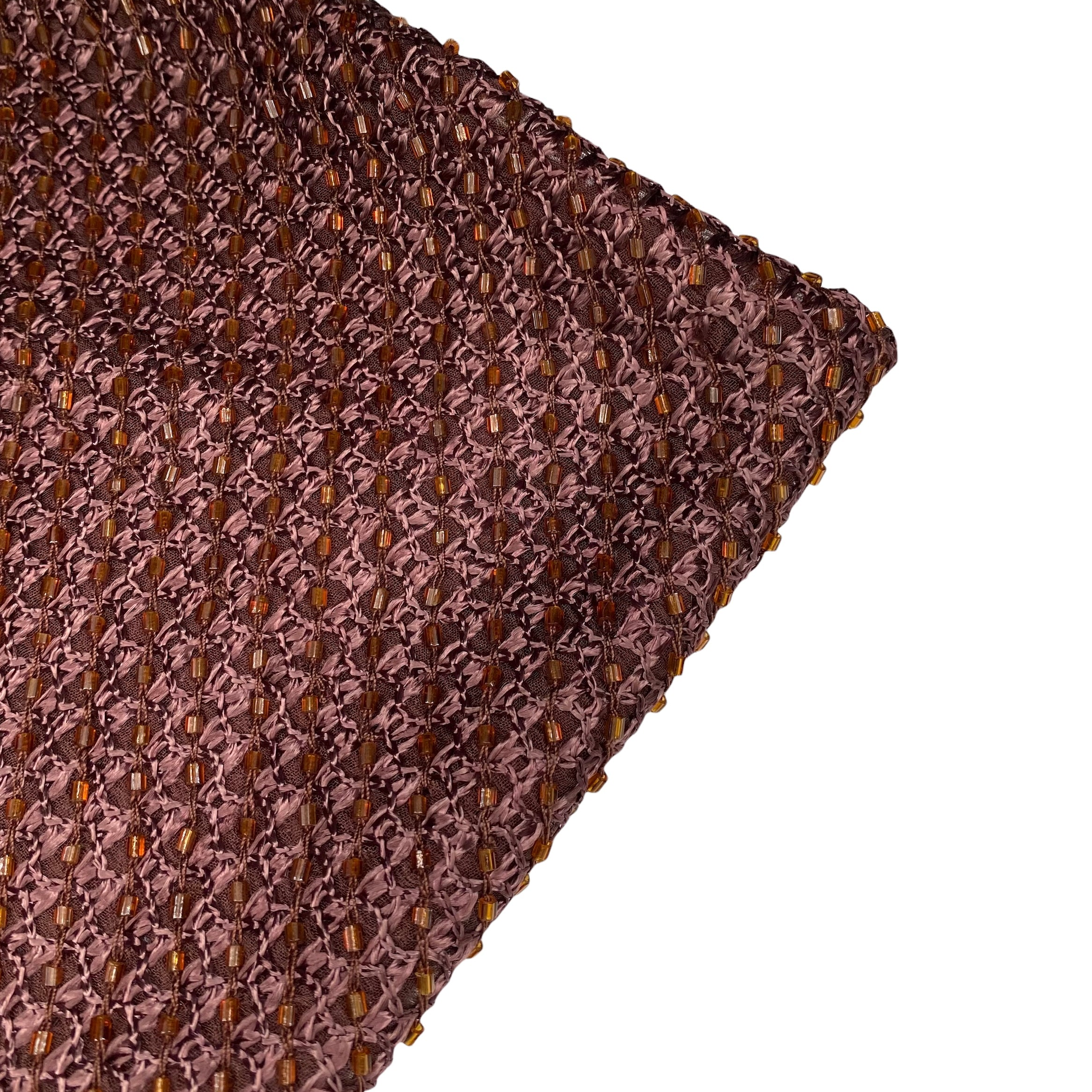 Beaded Silk - Brown