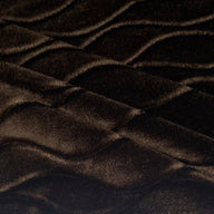 Embossed Stretch Velvet - Dark Brown