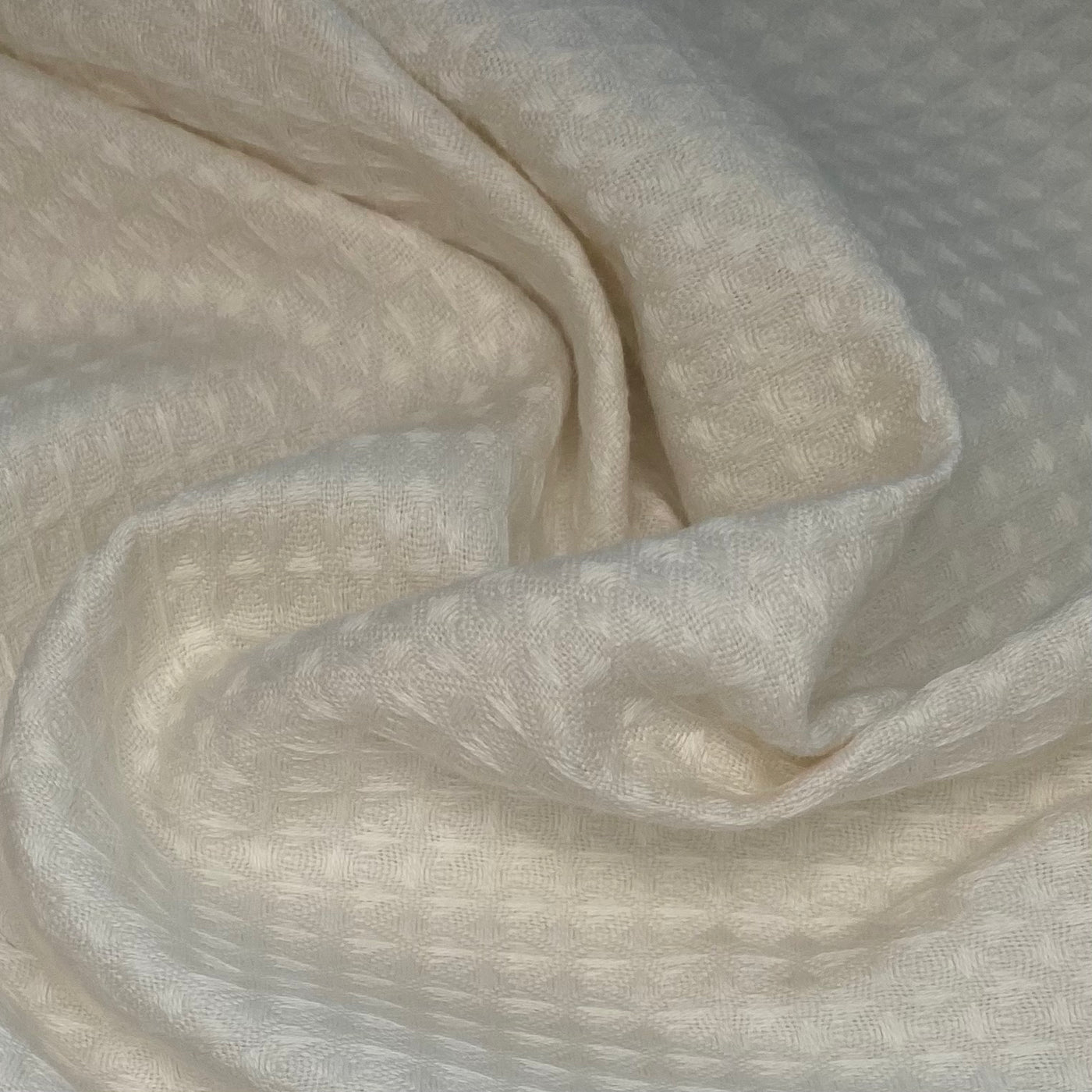 Cotton Waffle Weave - Unwashed - Off White