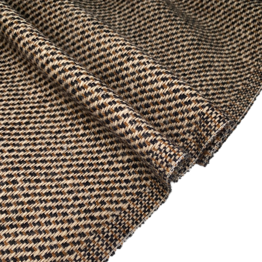 Wool Coating Remnant - Brown
