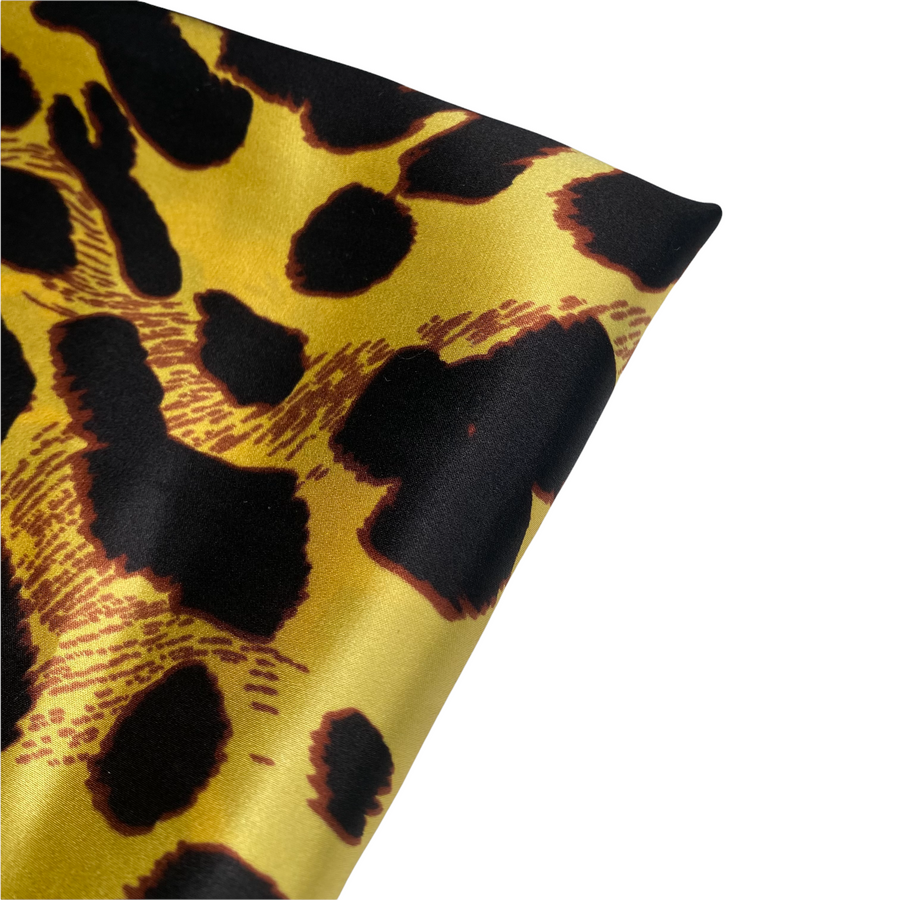 Printed Silk Charmeuse - Cheetah