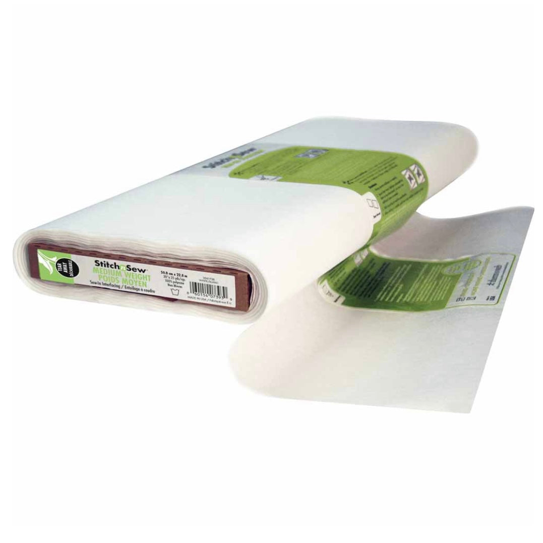 Sew In Tear-Away Stabilizer - White - 20”