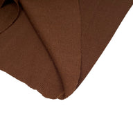 Cotton Tubular Rib Knit - Brown
