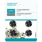 Sew On Snap Fasteners - 6mm (1/4″) - 12  sets - Nickel