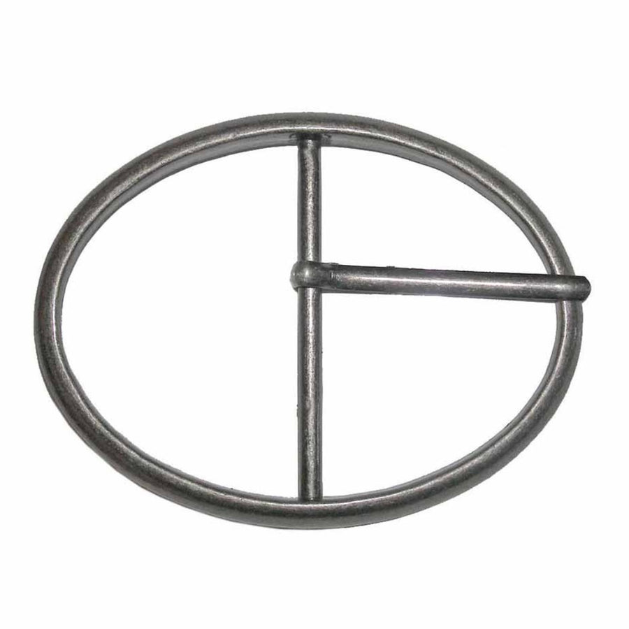 Oval Buckle - 48 mm (1 7/8″) - Antique Silver