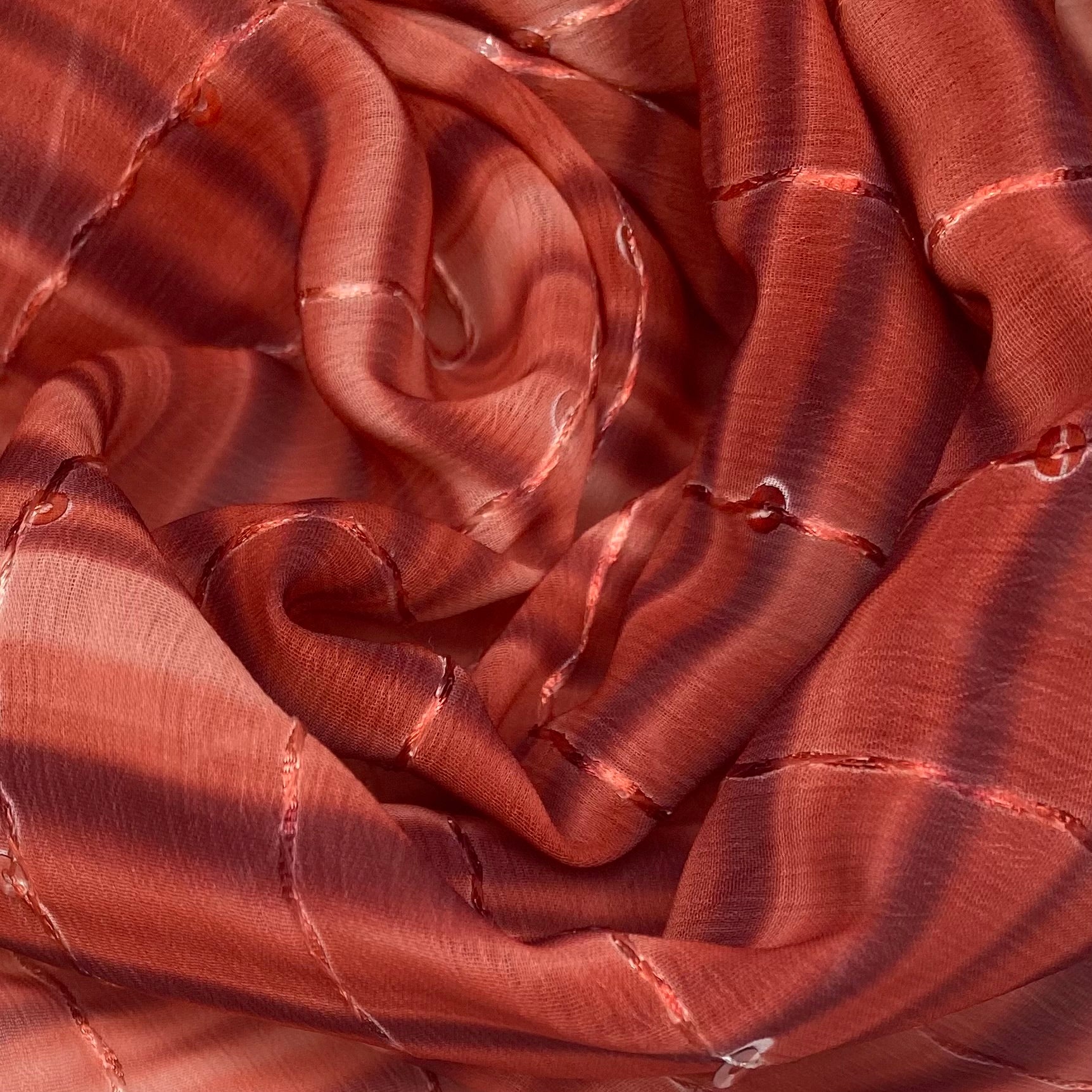 Sequin Embroidered Polyester Chiffon - 52”