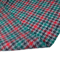 Plaid Wool Coating - Remnant - Grey/Red/Green