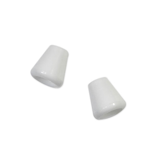 Plastic Cone Cord Stops - White - 2 pcs