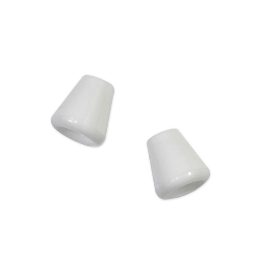 Plastic Cone Cord Stops - White - 2 pcs