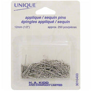 Sequin Pins - 250pcs - 12mm (1/2”) - Silver