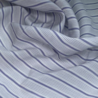 Striped Rayon Batiste - White/Purple
