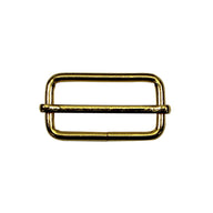 Metal Slide Buckle - 32mm (1 1/4″) - Gold  - 2 pcs