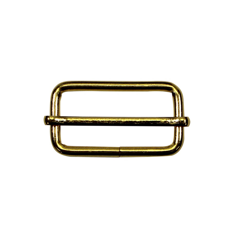 Metal Slide Buckle - 32mm (1 1/4″) - Gold  - 2 pcs