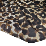Printed China Silk - Cheetah - Brown