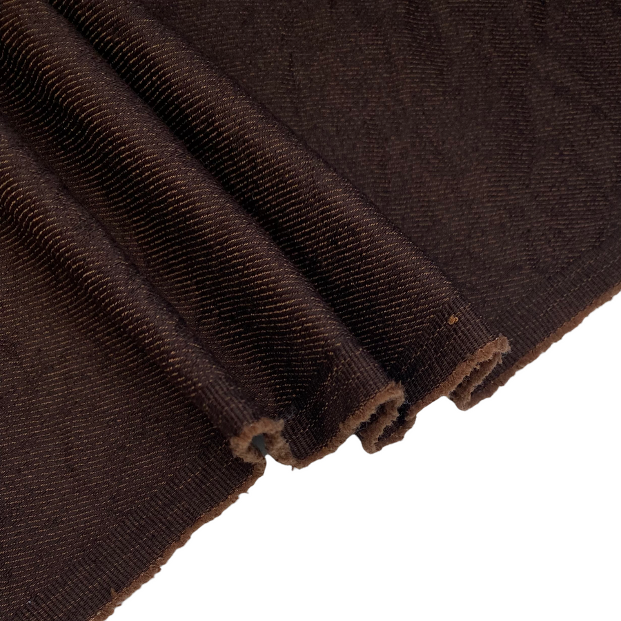 Crinkled Stretch Denim - 8 oz - Brown