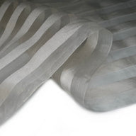 Striped Silk Organza - White