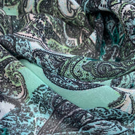 Paisley Polyester Chiffon - 58” - Mint