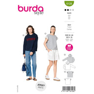 Hoodie Sweatshirt Sewing Pattern - Burda Style 6128