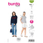 Hoodie Sweatshirt Sewing Pattern - Burda Style 6128