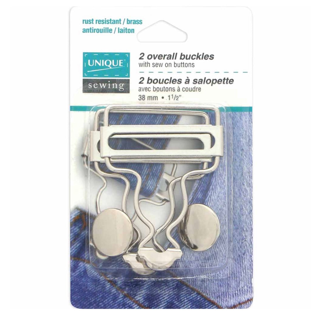Overall Buckles - 2 pcs - Silver - 25mm