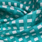 Printed Cotton Canvas - Teal/White