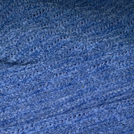 Chenille Polyester Knit - Blue