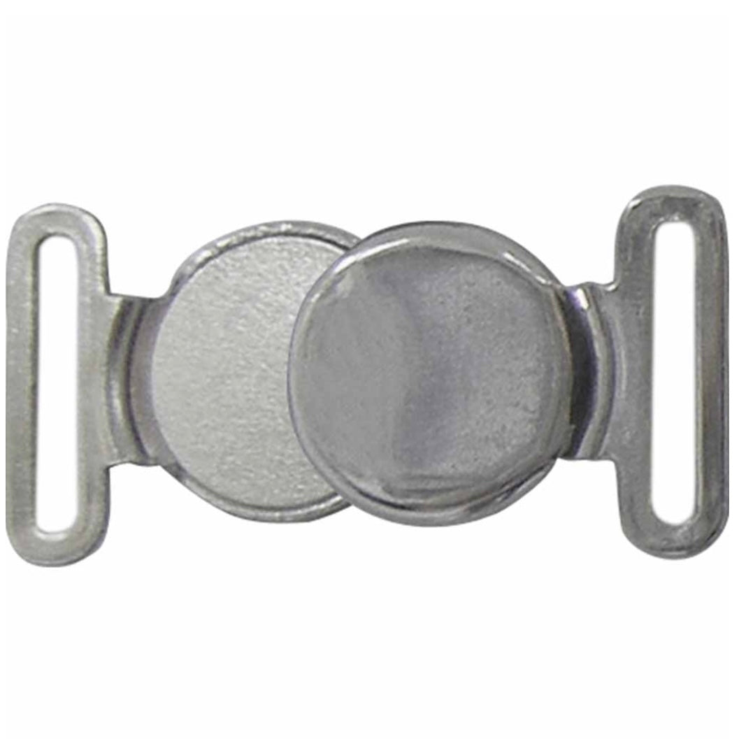 Circle Magnetic Clasp - 13mm - Brass