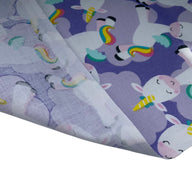Quilting Cotton - Rainbow Unicorn - Purple