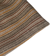 Striped Medium Weight Linen - Brown