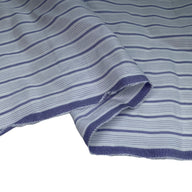 Striped Rayon Batiste - White/Purple