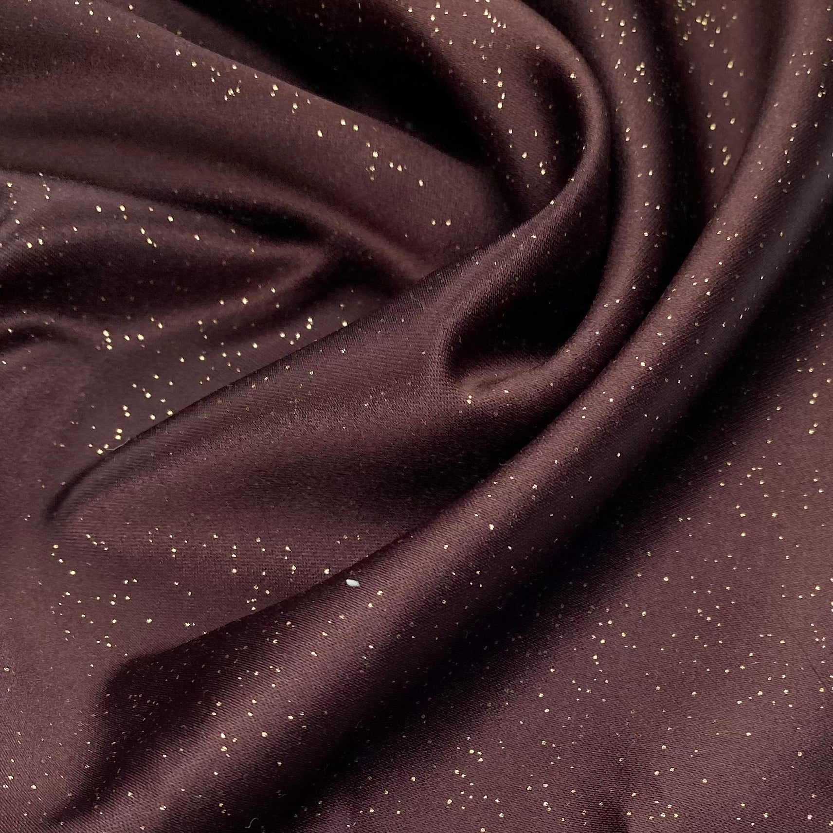 Sparkle Peau De Soie - Matte Satin - Dark Brown/Gold