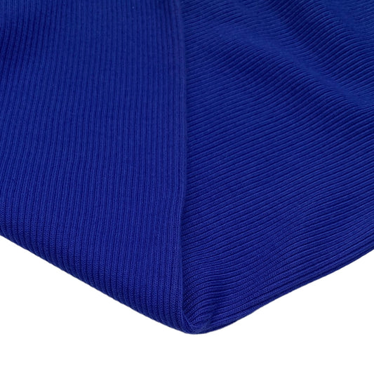 Cotton Tubular Rib Knit - Geneva Blue