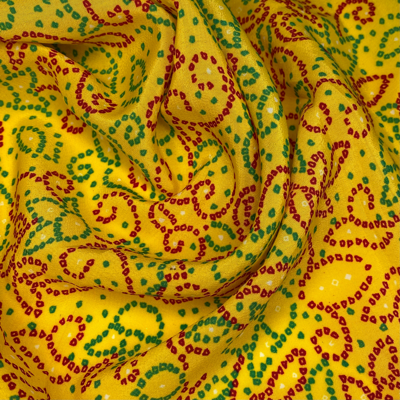 Red/yellow Polyester Floral Printed Polyester - 44” - Yellow/Red/Green · King Textiles